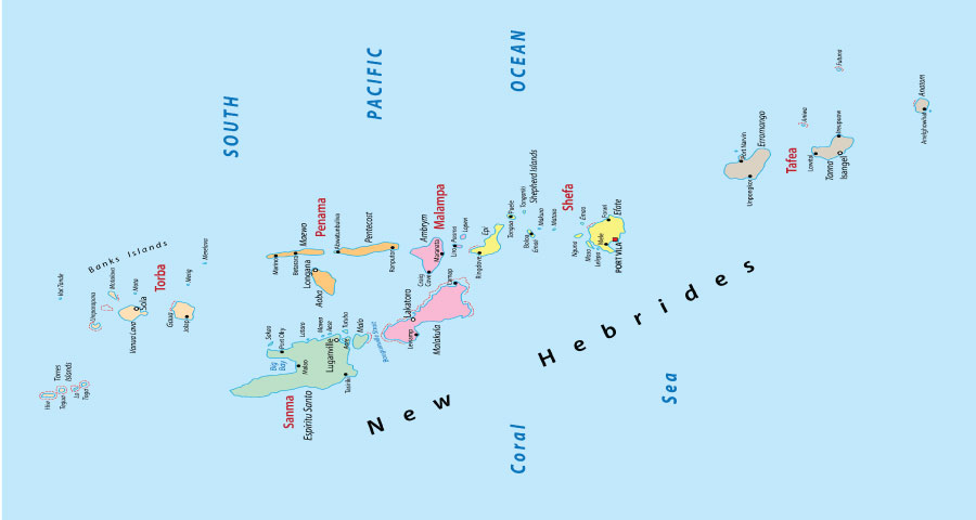 provinces are there in Vanuatu